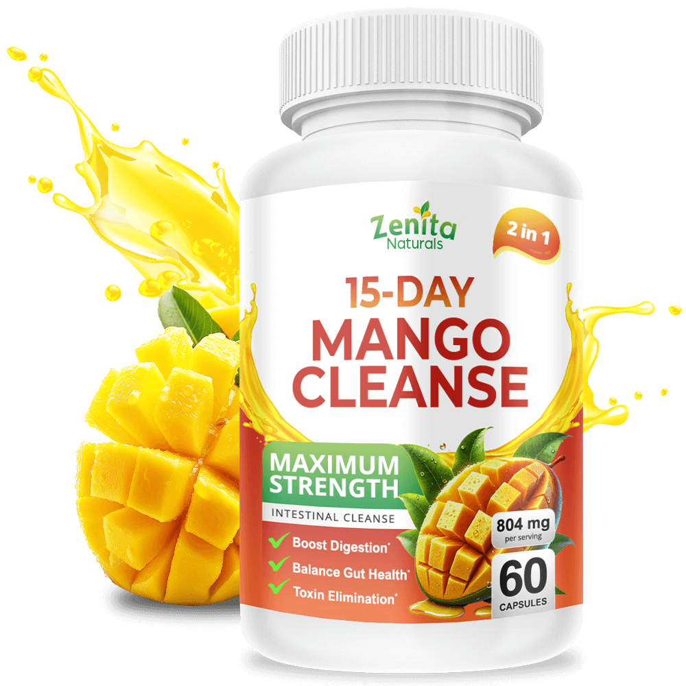 Zenita Naturals 15 Day Mango Cleanse for Gut Cleanse and Detox