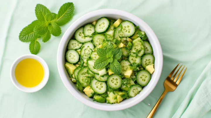 Anti-Bloat Cucumber & Avocado Salad