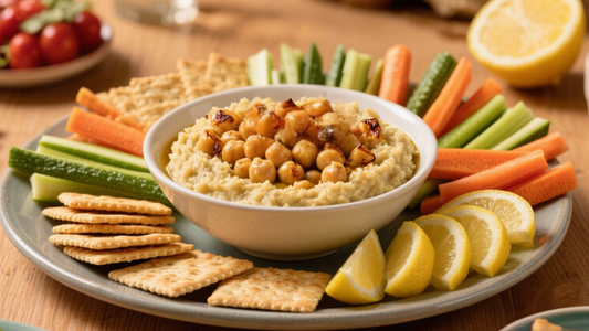 Chickpea Mash as a Snack Platter