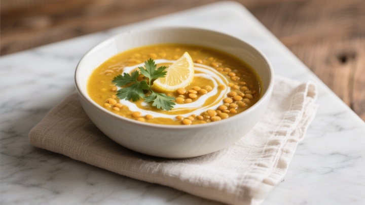 Turmeric Lentil Soup for Gut Health + Inflammation Relief