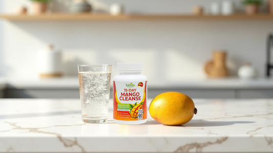  Zenita Naturals 15 Day Mango Cleanse Setup On Kitchen Counter