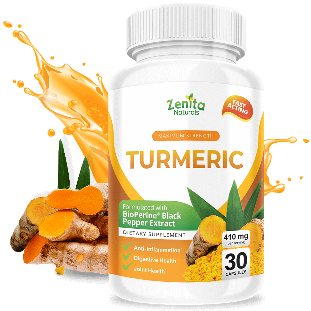 Zenita Naturals Turmeric for Natural Anti-Inflammatory Relief and Healthy Joint