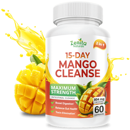 Zenita Naturals 15 Day Mango Cleanse for Gut Cleanse and Detox